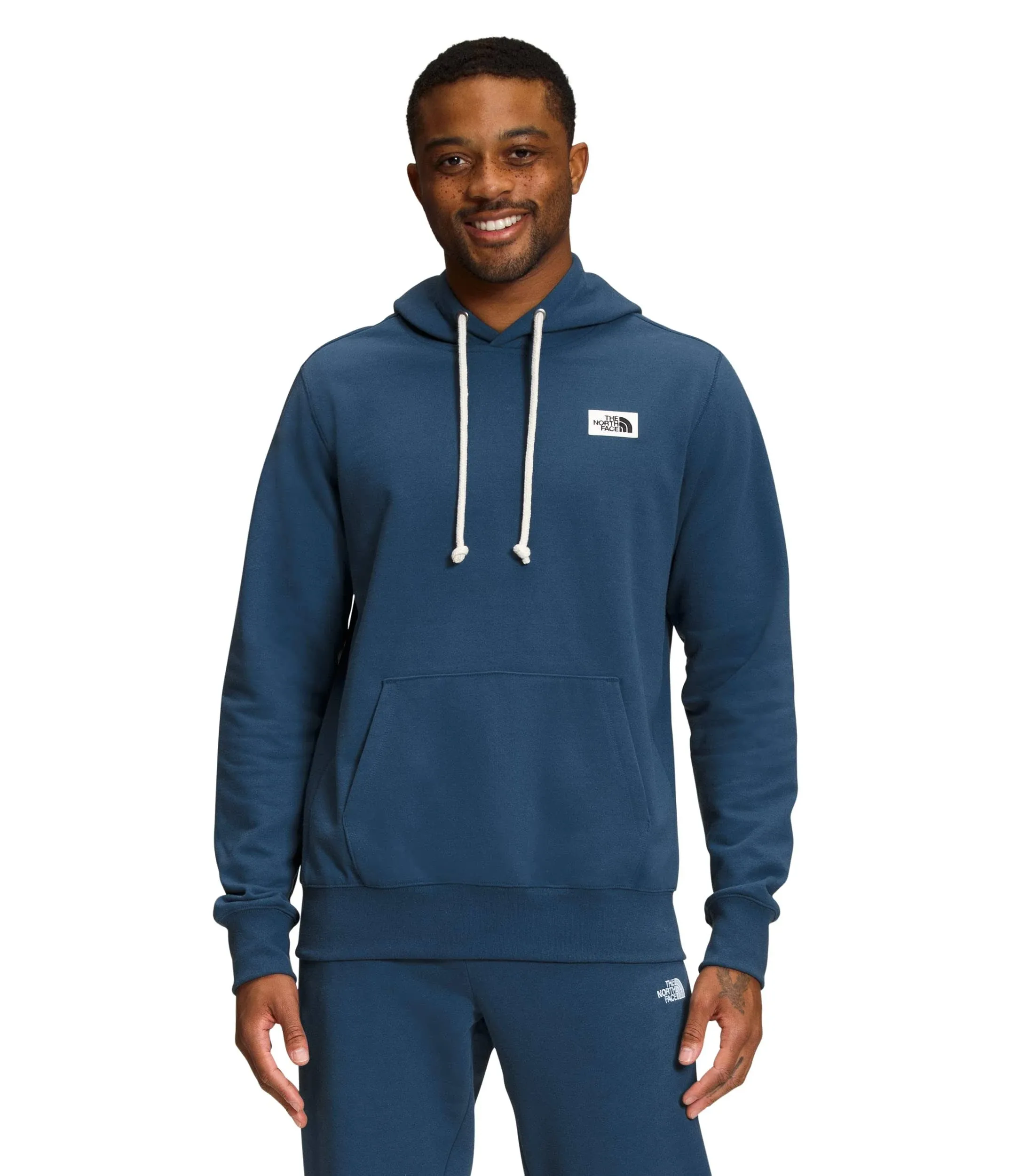 The North Face Heritage Patch Pullover Hoodie - Men's Shady Blue, XXL