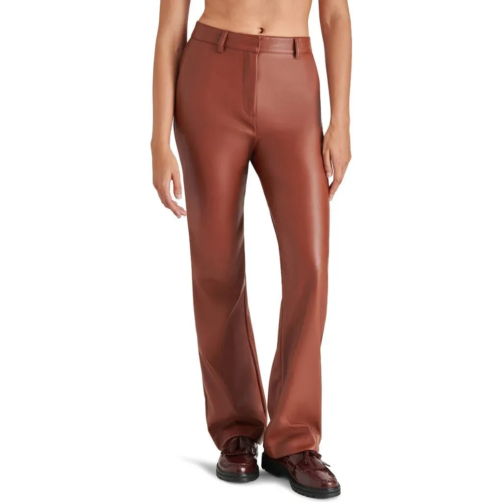 Mercer Faux Leather Pant Cognac | 2XLrg | by Steve Madden