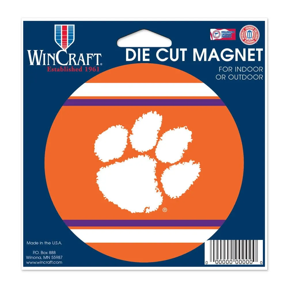 WinCraft Clemson University Die Cut Magnet 4.5" x 6"