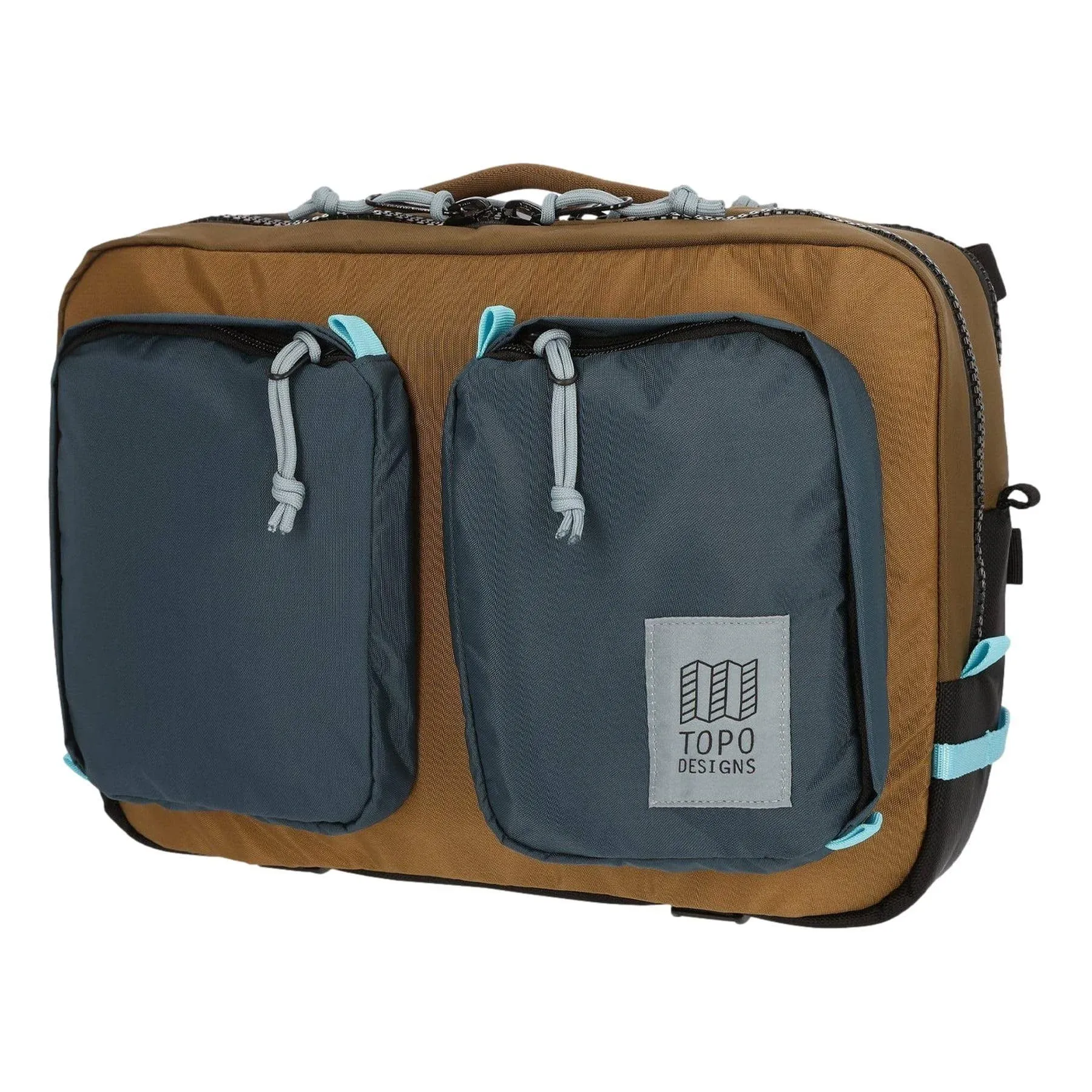 Topo Designs Global Briefcase - Desert Palm/Pond Blue