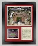 Ohio State Buckeyes Horseshoe Stadium Collectible | Framed Photo Collage Wall Art Decor - 12"x15" | Legends Never Die,Black