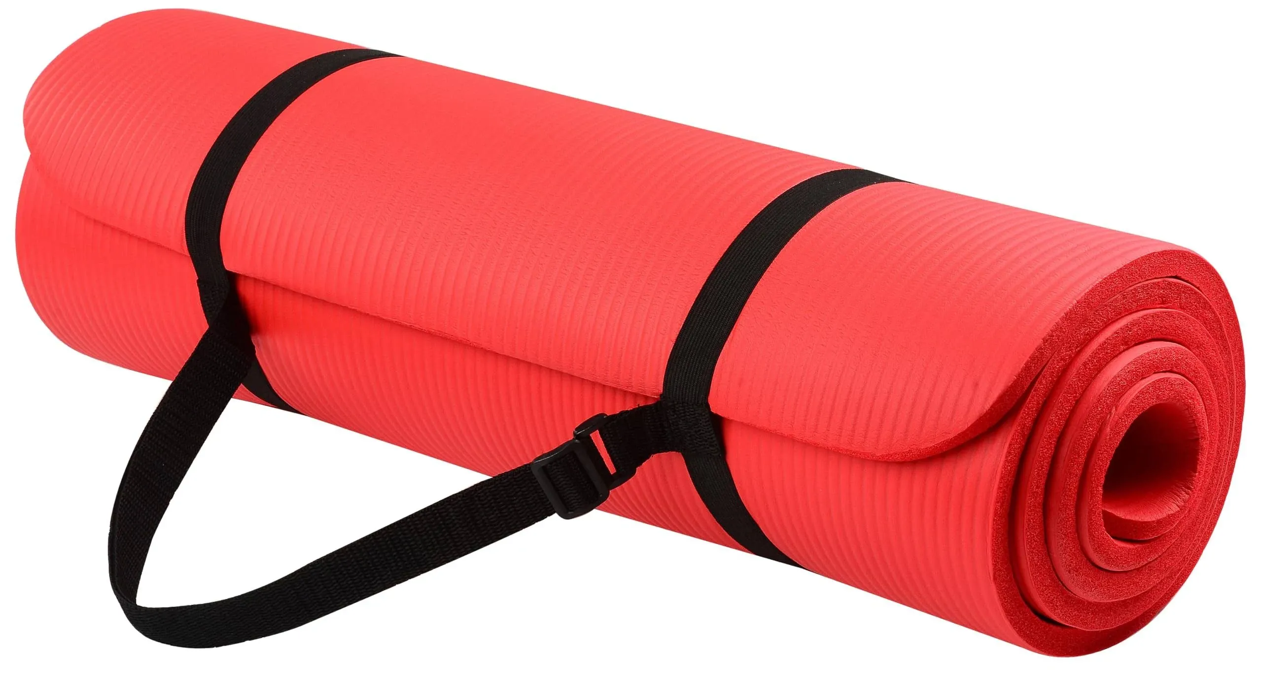 1/2-Inch Extra Thick High Density Anti-Tear Exercise Yoga Mat with Carrying Strap