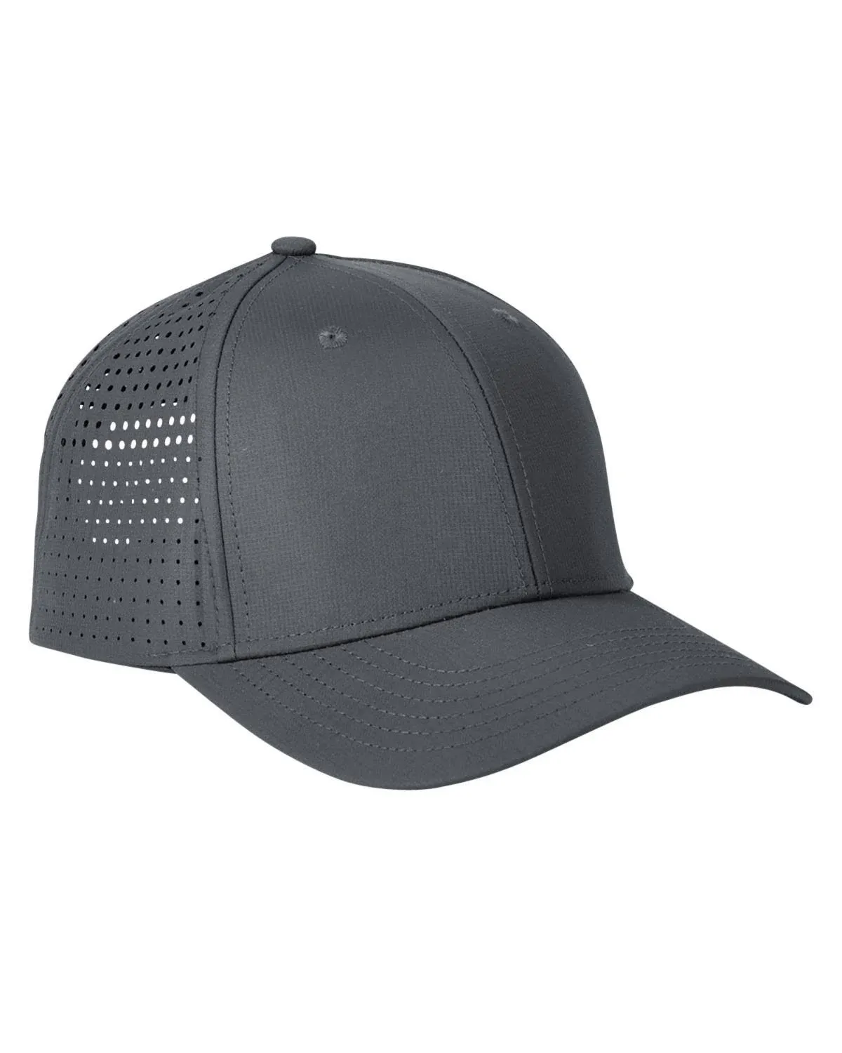 Big Accessories BA537 Performance Perforated Cap - Black