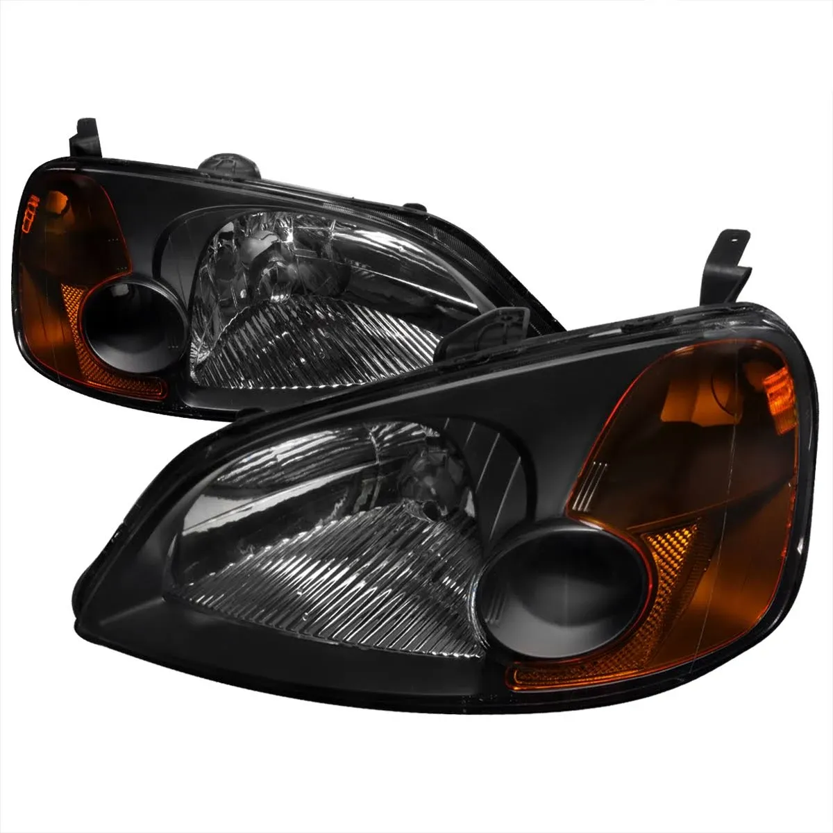 Spec-D Tuning 2LH-CV01JM-RS: Honda Civic Crystal Housing Headlights Black