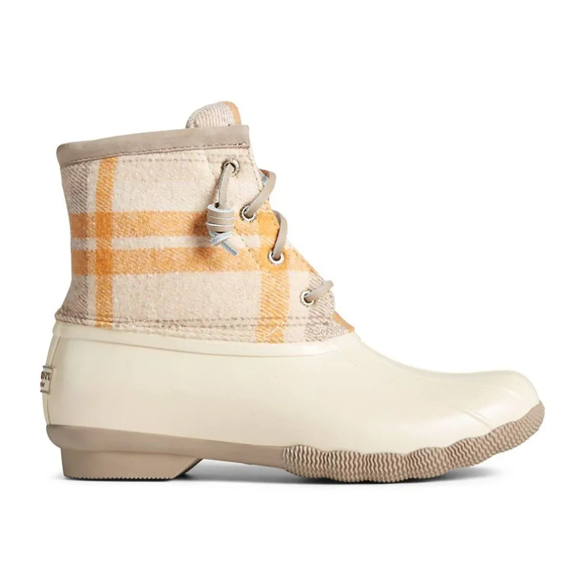 Sperry Women's Saltwater Wool Plaid Pac Boots - Ivory