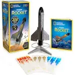 National Geographic Rocket Launcher for Kids - Patent-Pending Motorized, Self-Launching Air Rocket Toy, Launch Up to 200 ft. with Safe Landing, An