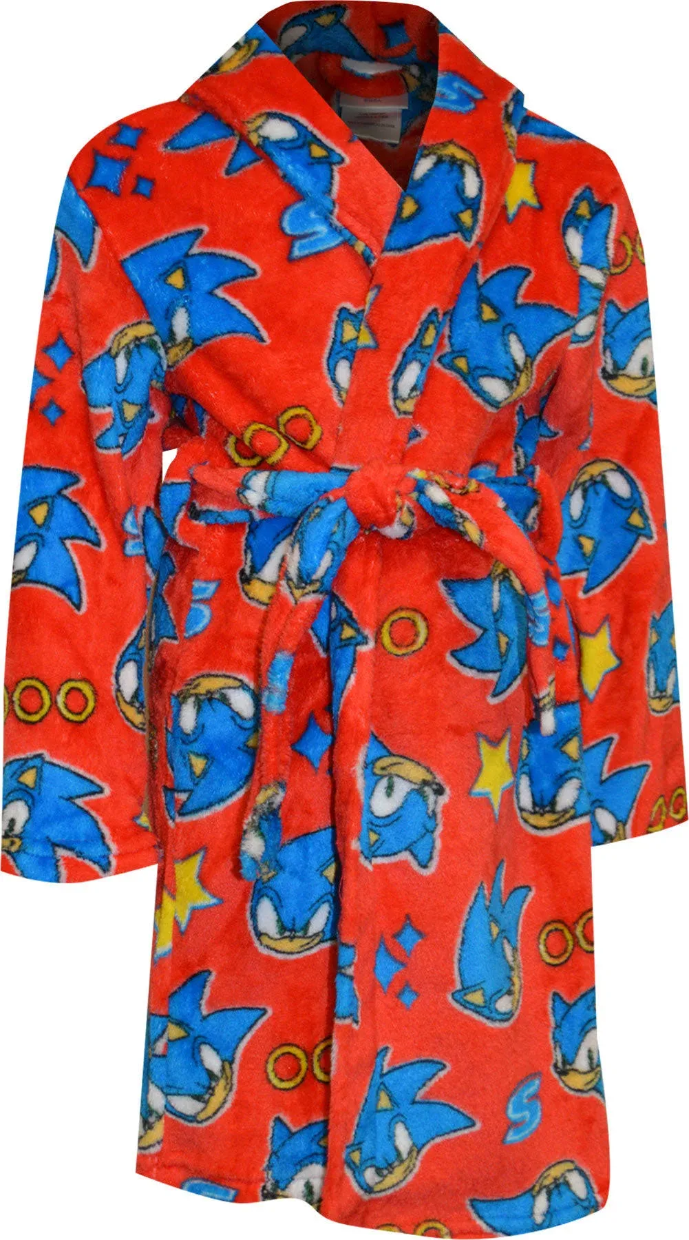 Sonic The Hedgehog Red Plush Boys Robe (10)