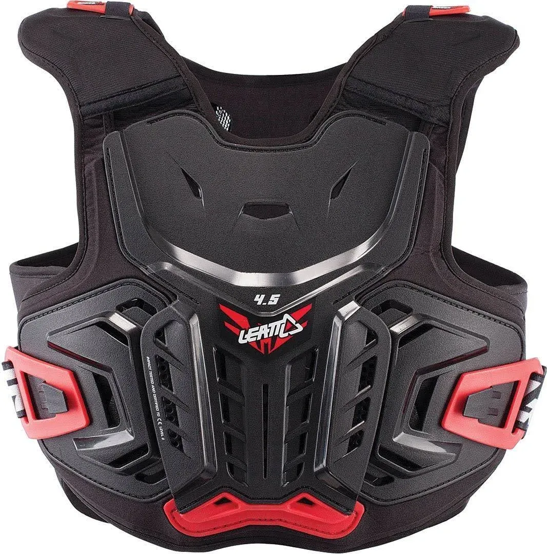 Leatt 4.5 Junior Kids Chest Protector Black Red L