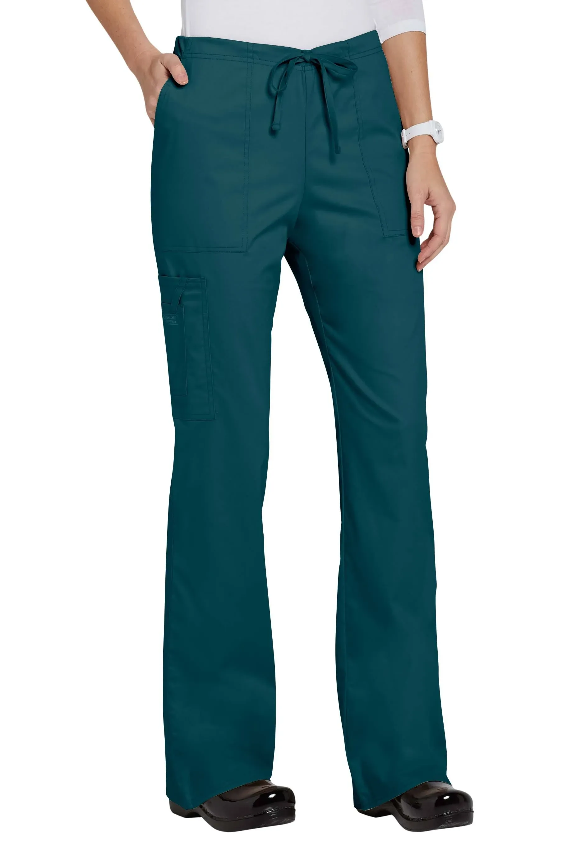 Cherokee 4044 Women's Workwear Core Stretch Drawstring Cargo Scrubs Pant ...