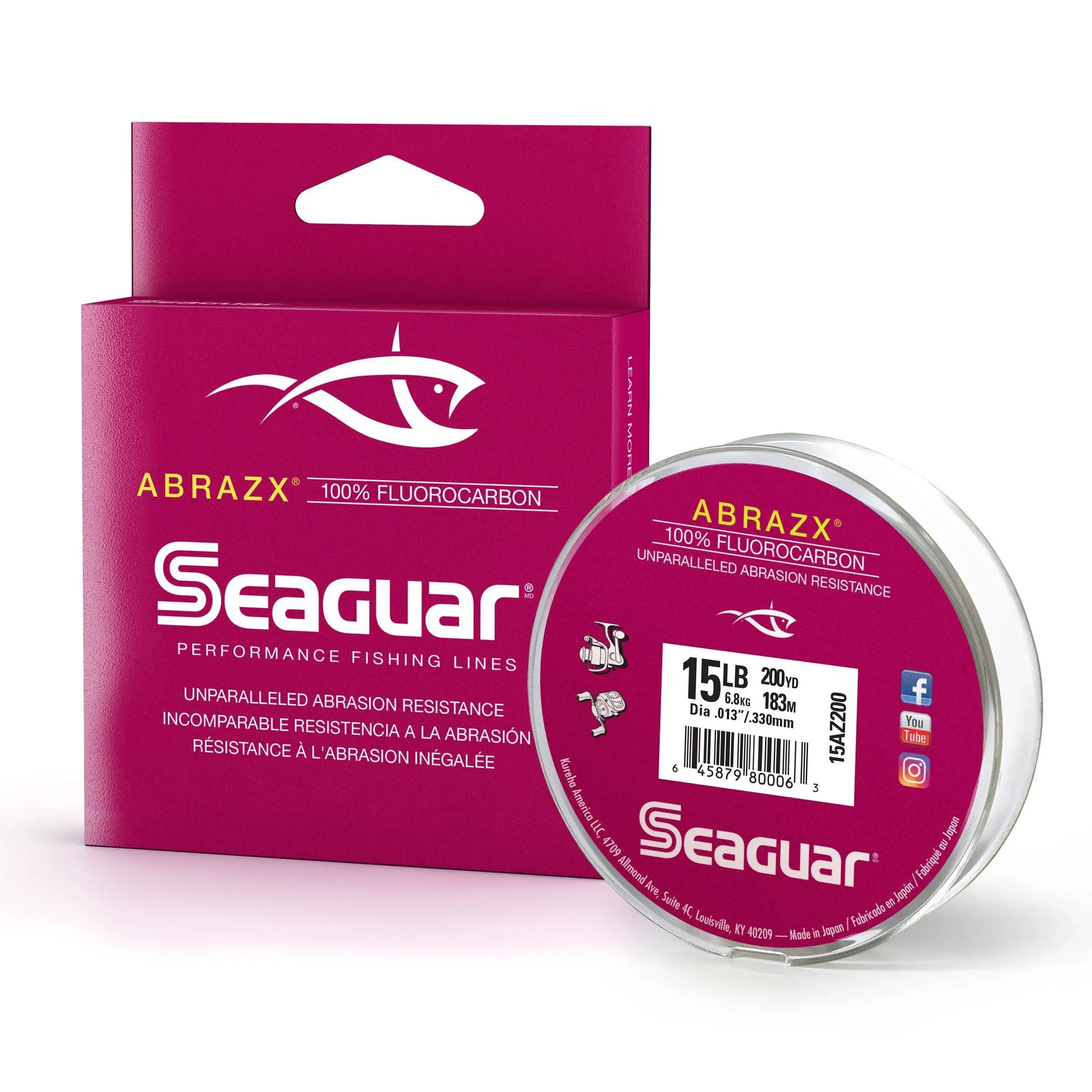 Seaguar AbrazX Fluorocarbon Line 20 lb.