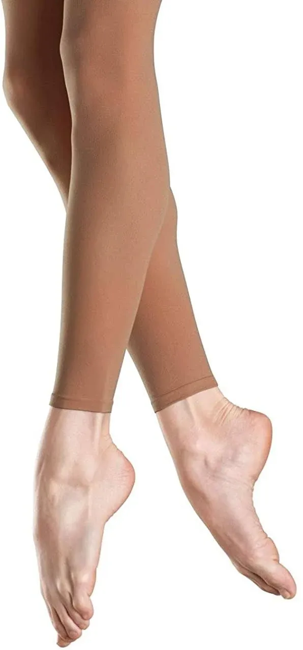 Bloch Girls Endura Footless Tights, Tan