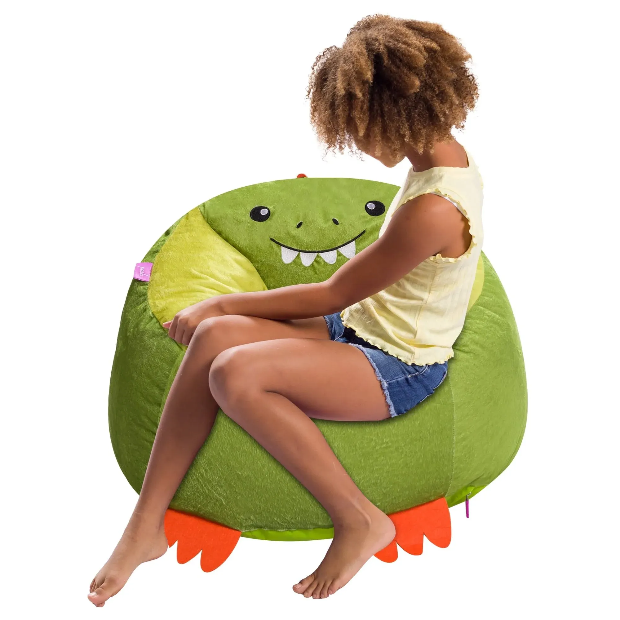 Posh Creations Cute Soft and Comfy Bean Bag Chair for Kids