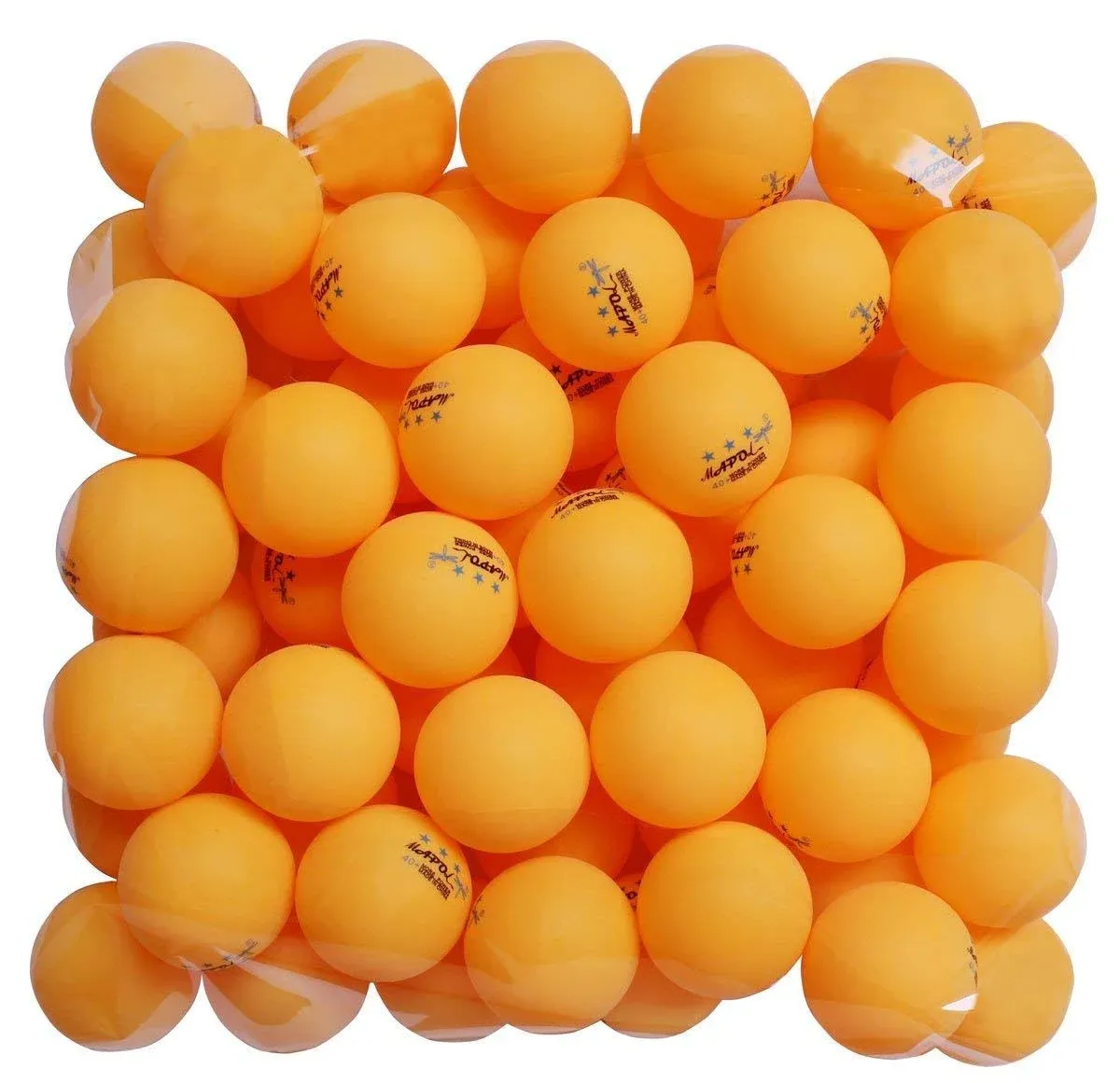 60 Counts 3-Star Orange 40+ Premium Training Ping Pong Balls Advanced Practic...