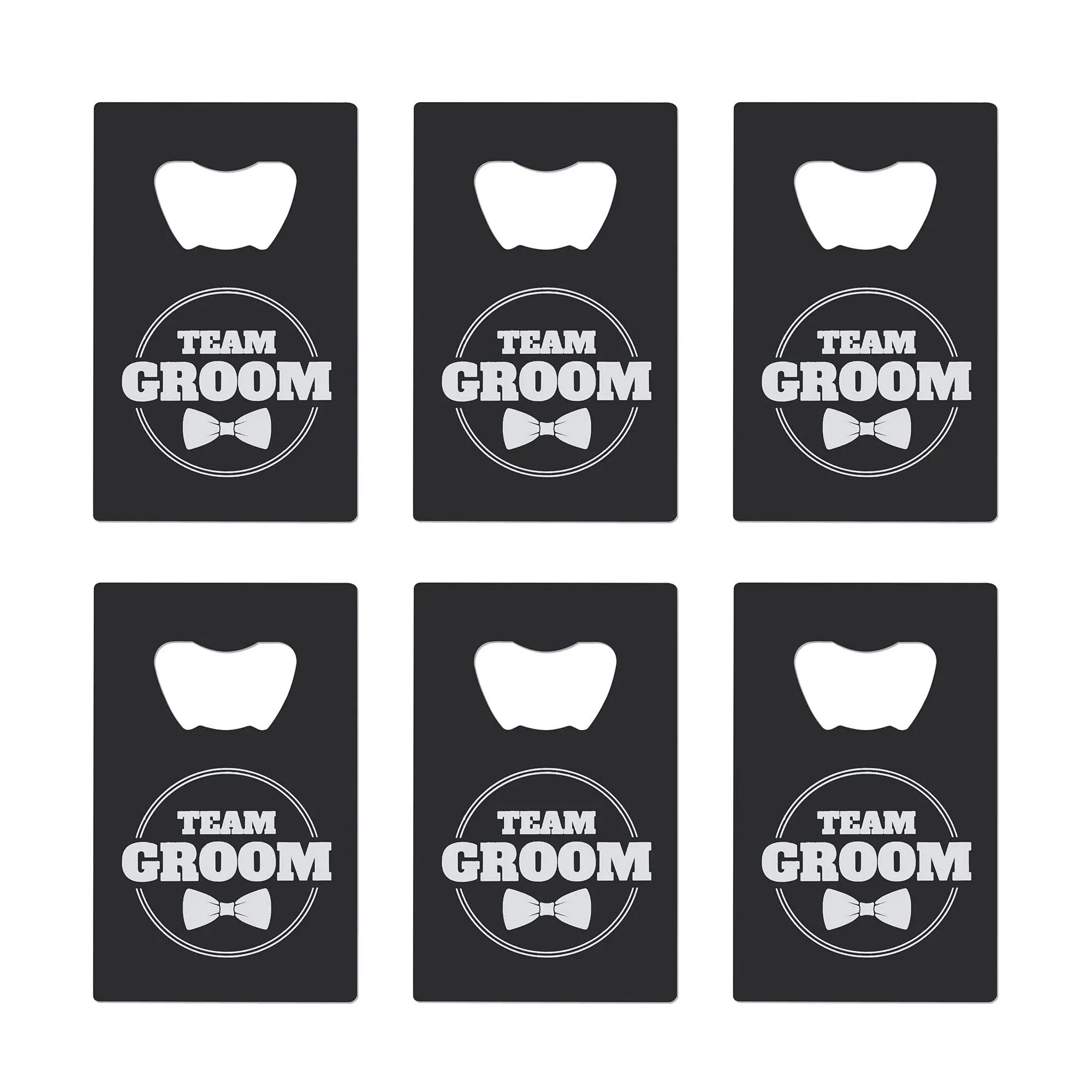 Groomsmen Bottle Openers (6 Pack) Groomsman Gifts I Team Groom Gifts