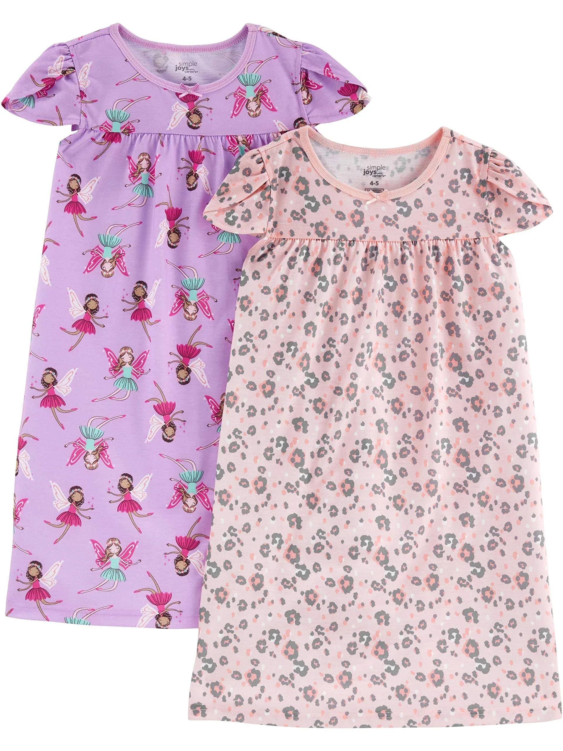 Simple Joys by Carter's Girls' 2-Pack Nightgowns