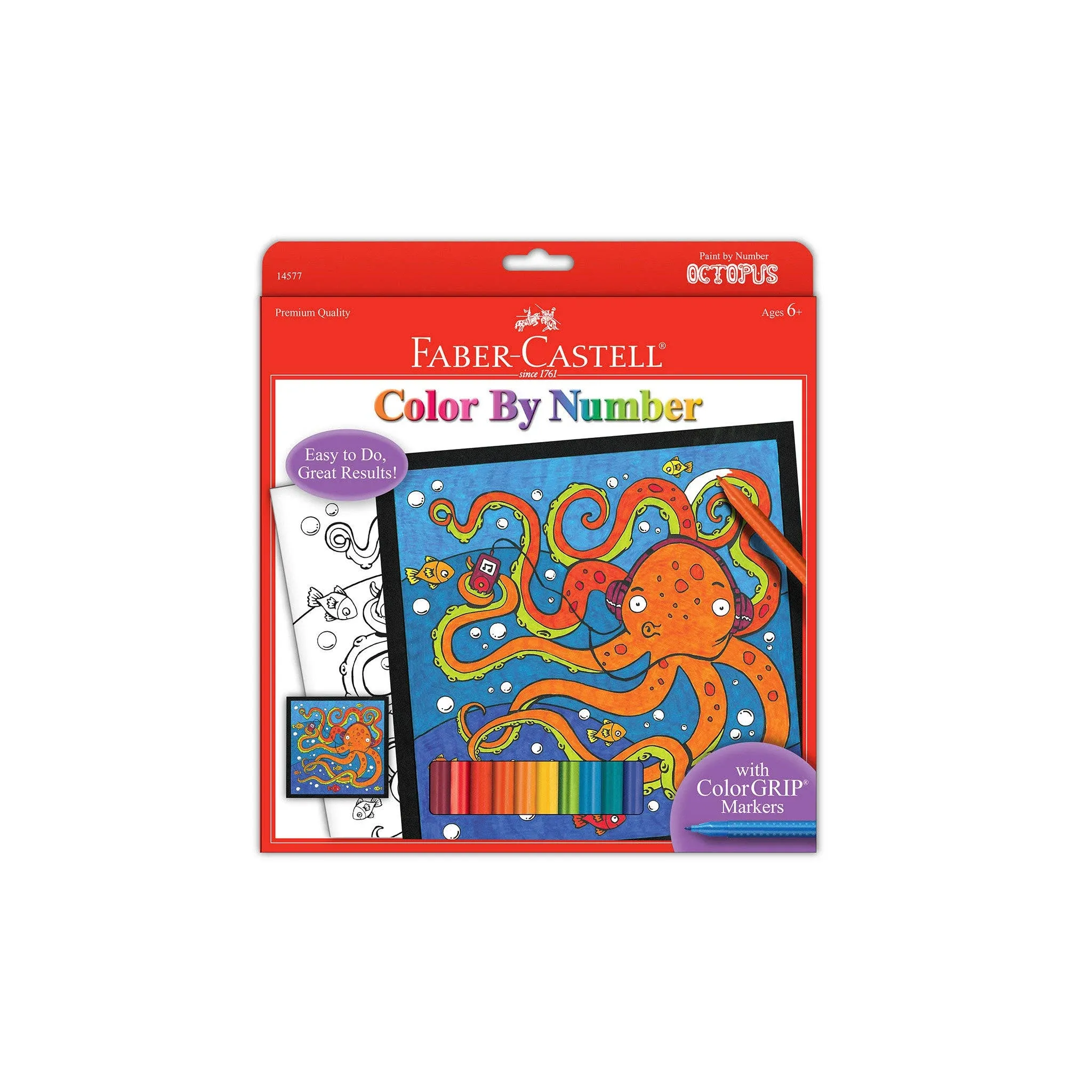 Faber-Castell - Color by Number Octopus, Unicorn 13