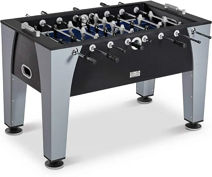 Barrington 54" Arcade Foosball Soccer Table, Accessories Included, Black/Gray