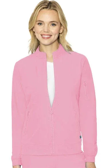 Clearance Med Couture Peaches Warm-Up Scrub Jacket