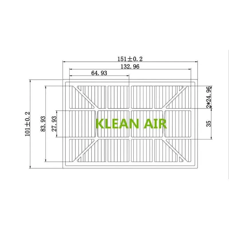 KLEAN AIR filter EF-11#20-52730 canister Vacuum HEPA Media Exhaust Filter-1PCS/PK-New!