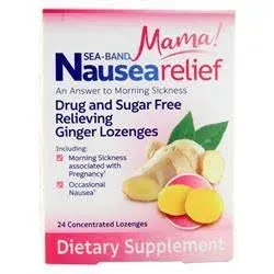 Sea-Band Mama! NauseaRelief Relieving Ginger Lozenges 24 lzngs