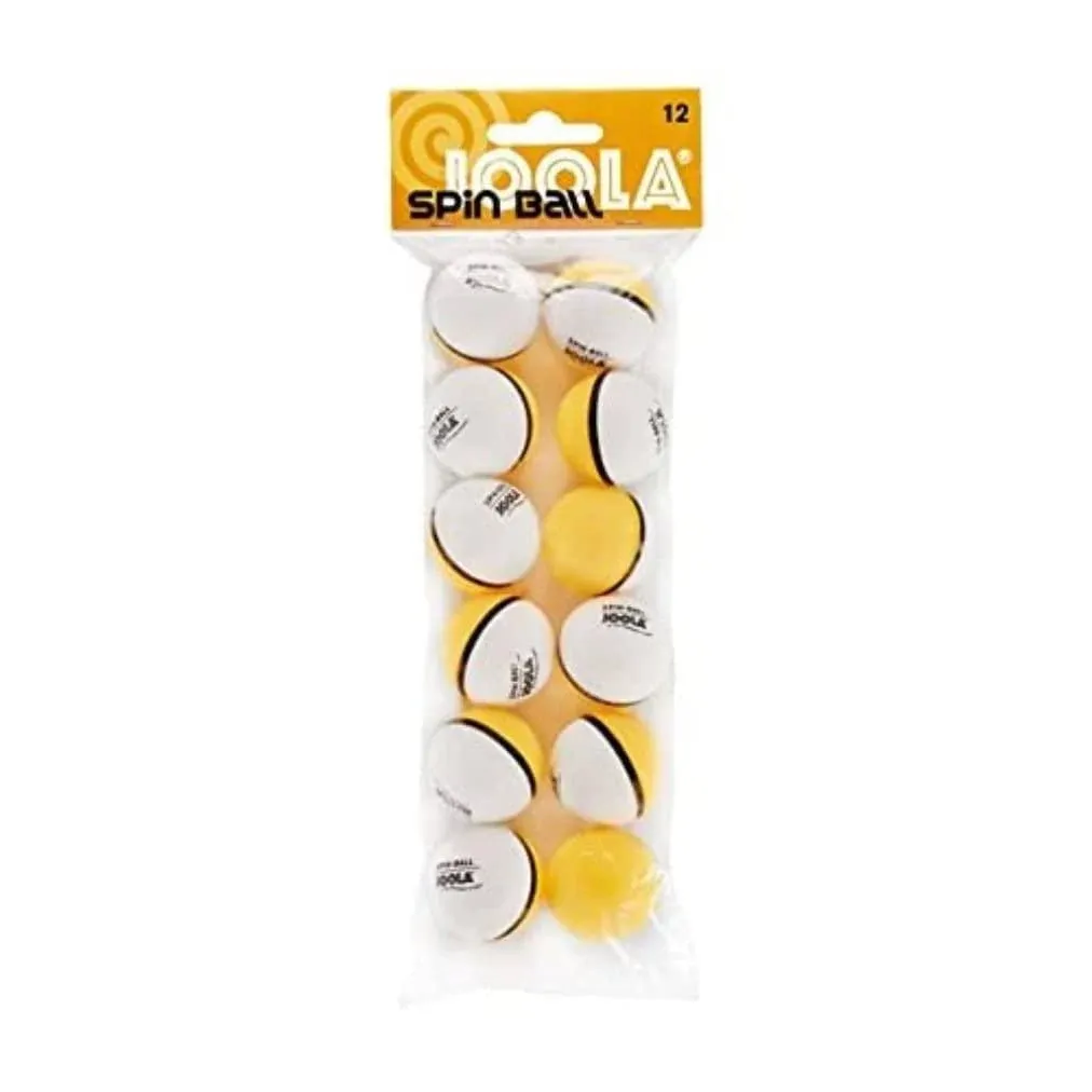 JOOLA Spinball Table Tennis Balls 12 Pack - 40mm Regulation Bulk Ping Pong Balls