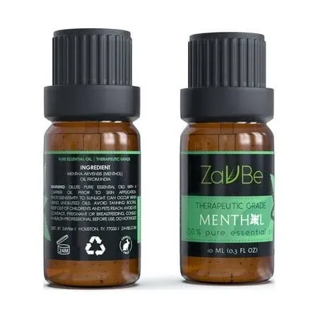 MABUA Menthol Essential Oil Blend 10 ml (1/3 oz) - 100% Pure, Essential Oil for Diffuser Undiluted, Natural, Therapeutic Grade, Oils for Diffuser for Apartment Air Freshener with Dropper