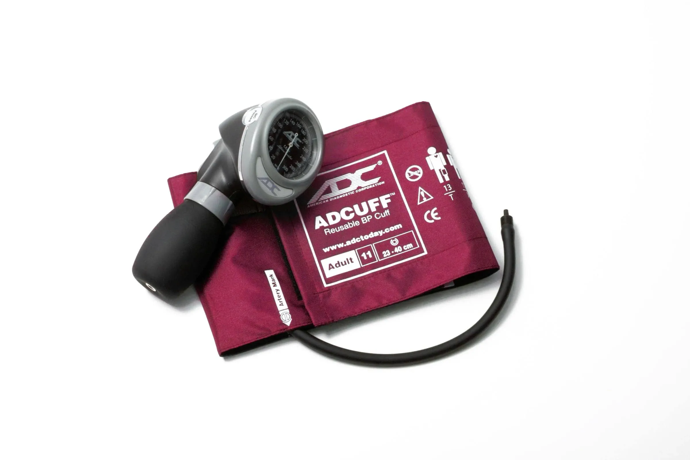 ADC Diagnostix 703 Palm Aneroid Sphygmomanometer Adult Magenta