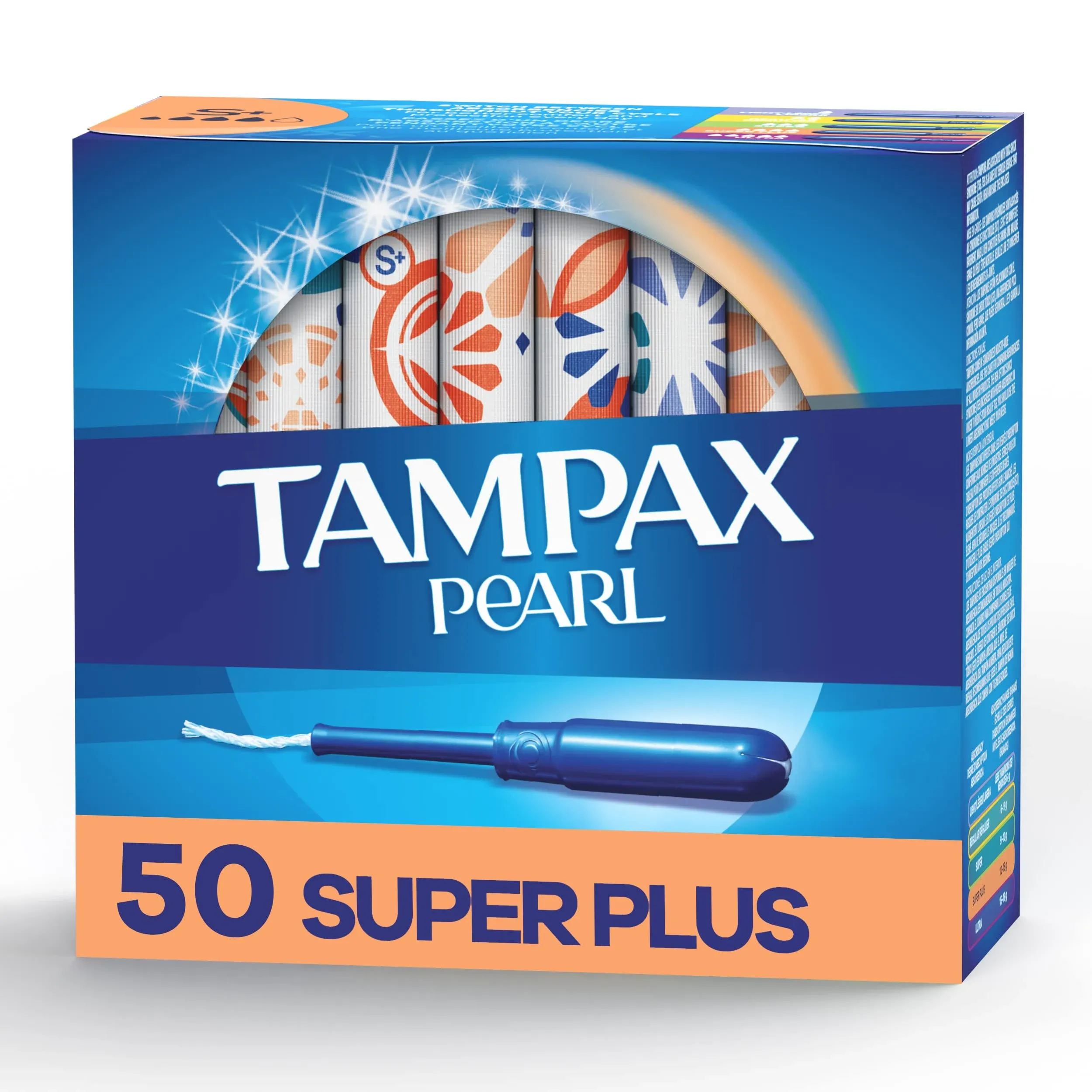 Tampax Pearl Tampons with Plastic Applicator, Super Plus Absorbency,...