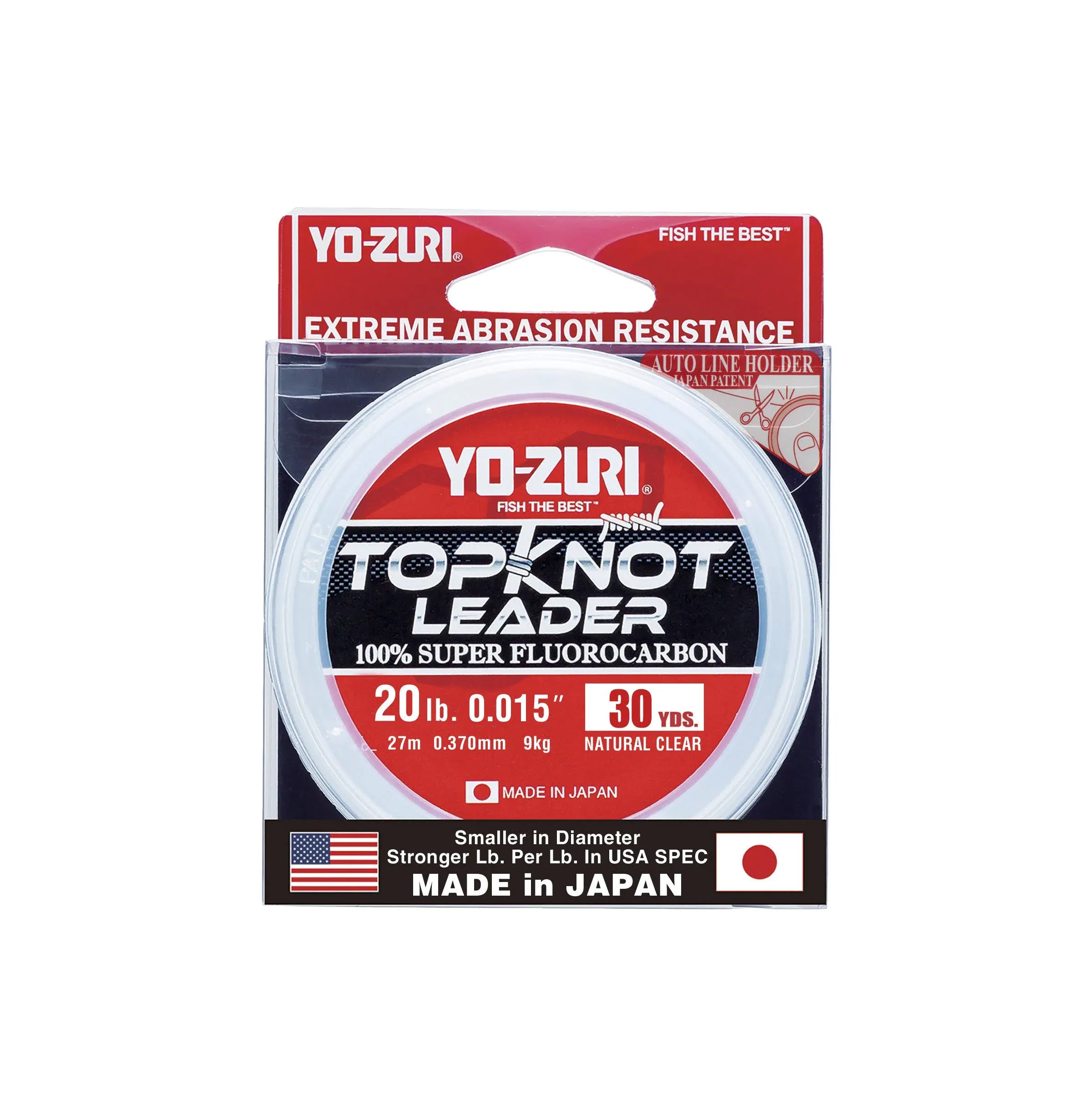 Yo-Zuri TopKnot Leader Fluorocarbon Natural Clear 30 Yards