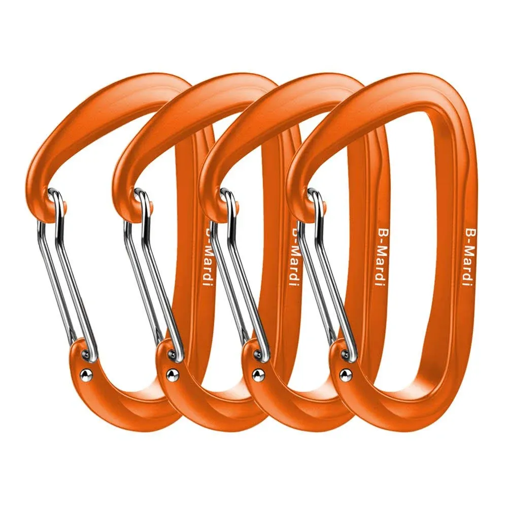 Carabiner Clips Heavy Duty 12kN (2697 lbs)-Lightweight Locking Carabiners for Camping, Hiking, Hammock, Dog Leash Harness, Outdoor and Gym etc, Keychains& Utility