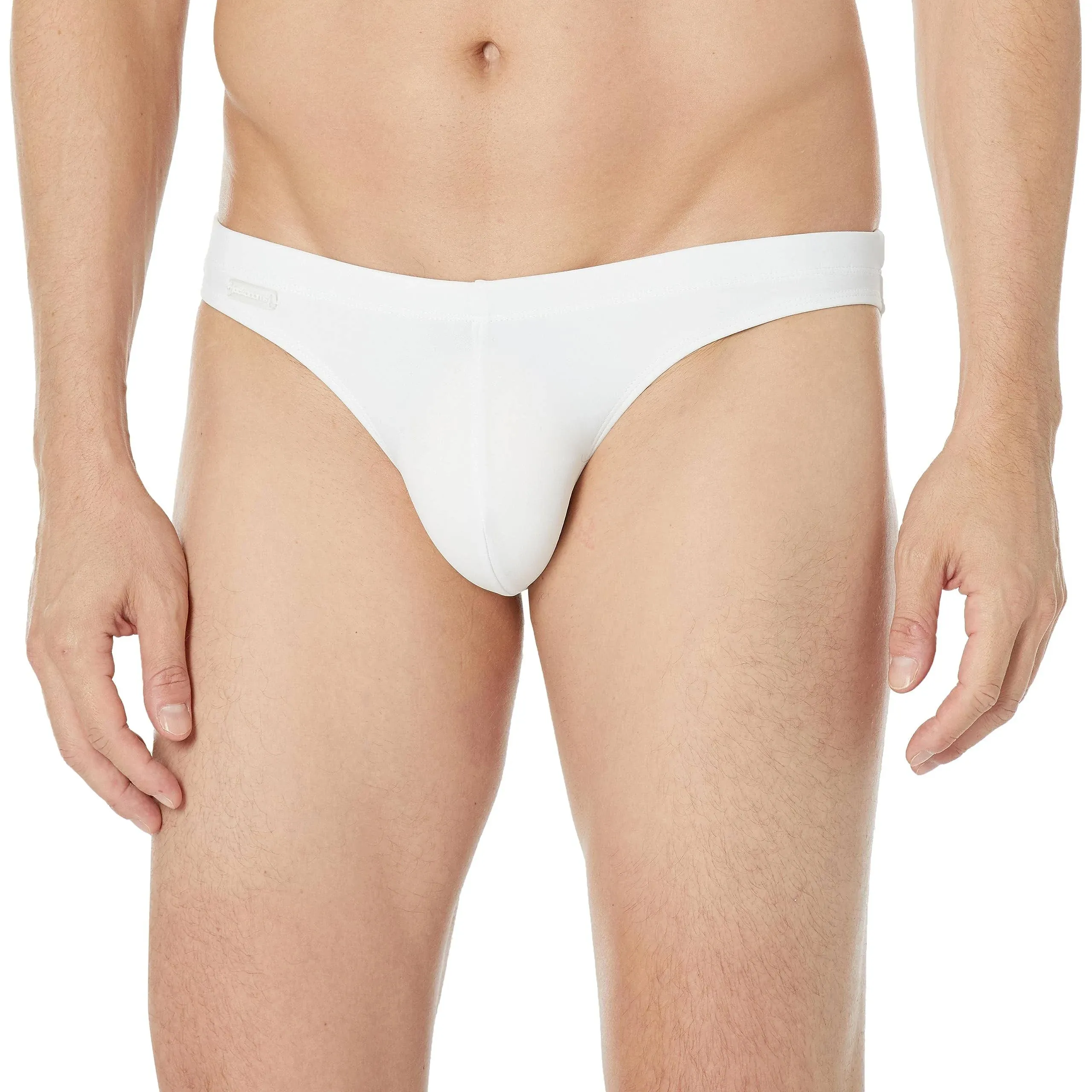 Jack Adams Color Wave 1" Swim Brief White/Turq