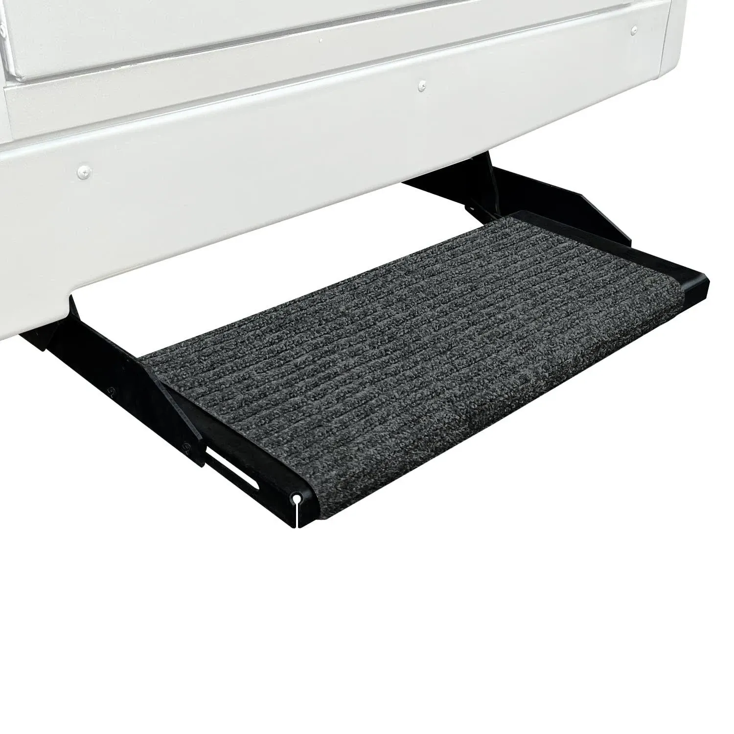 RUGGIDS Prest-O-Fit RV Step Rug Black Granite 23” Wide (#2-0420)