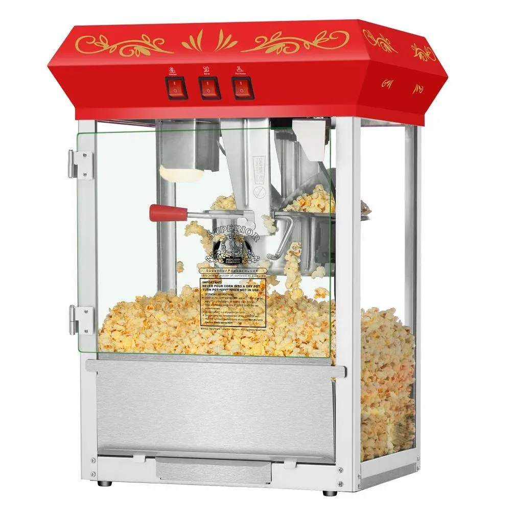 Superior Popcorn Company 1 Cup Stainless Steel Oil Countertop Popcorn Machine Lowes.com