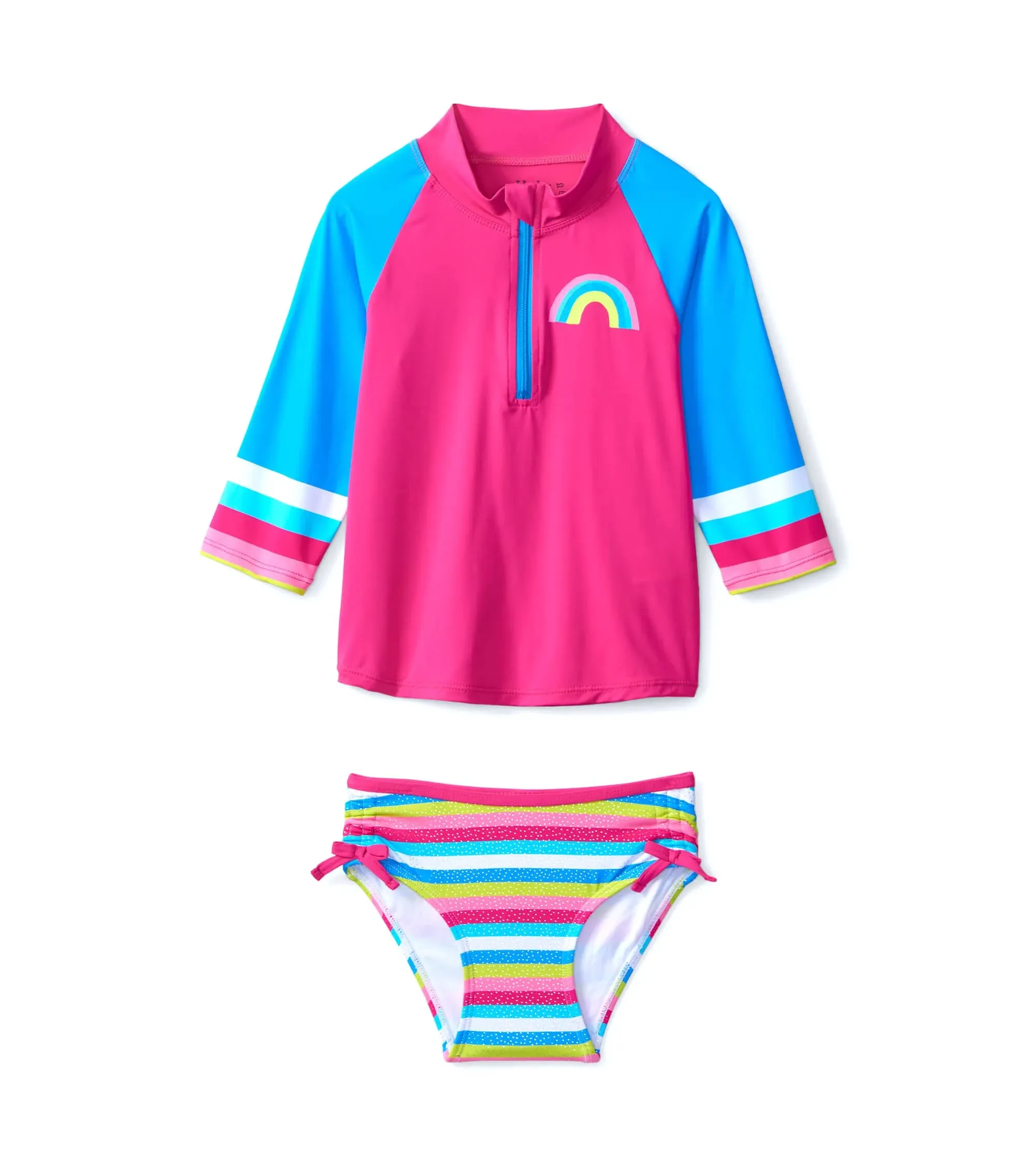 Hatley Rainbow Stripe Rashguard Set