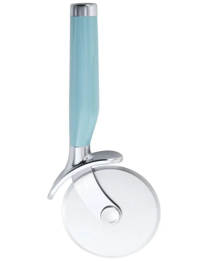 KitchenAid Stainless Steel Blade PIZZA WHEEL Cutter w/ Finger Guard ~ Aqua Sky