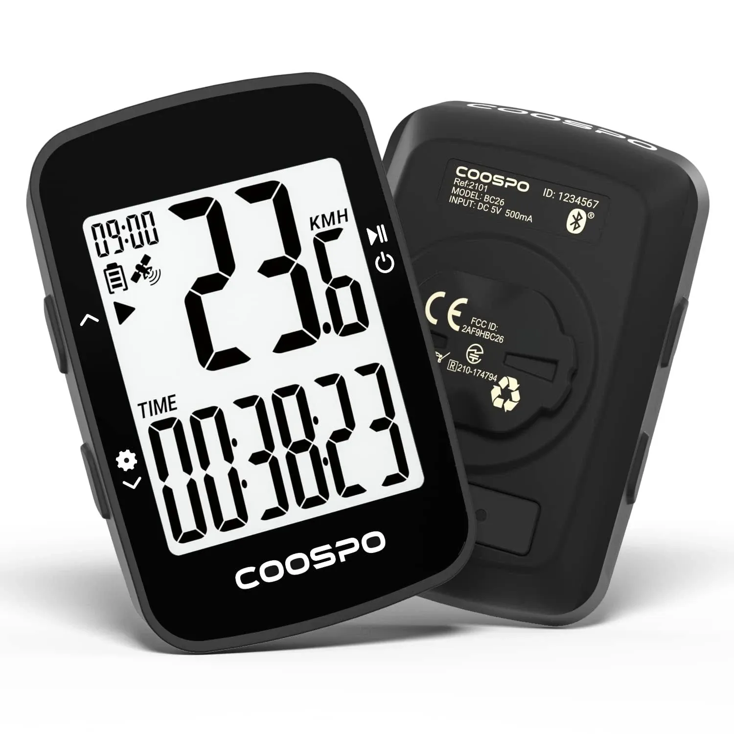 COOSPO Bike Computer GPS,Wireless Bike Speedometer Odometer GPS Cycling Computer ...