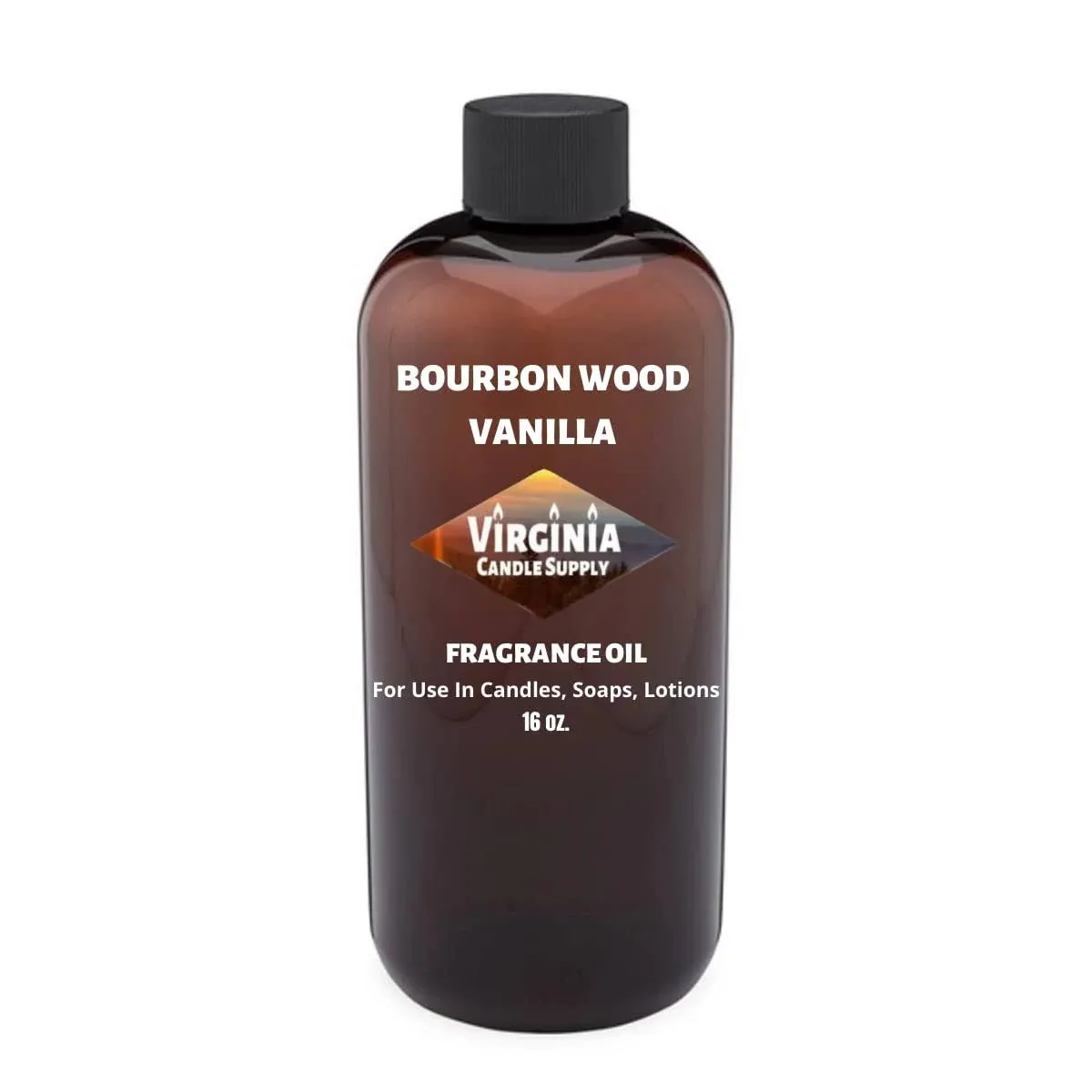 Bourbon Wood Vanilla Fragrance Oil (16 oz Bottle) for Candle Making, Soap...