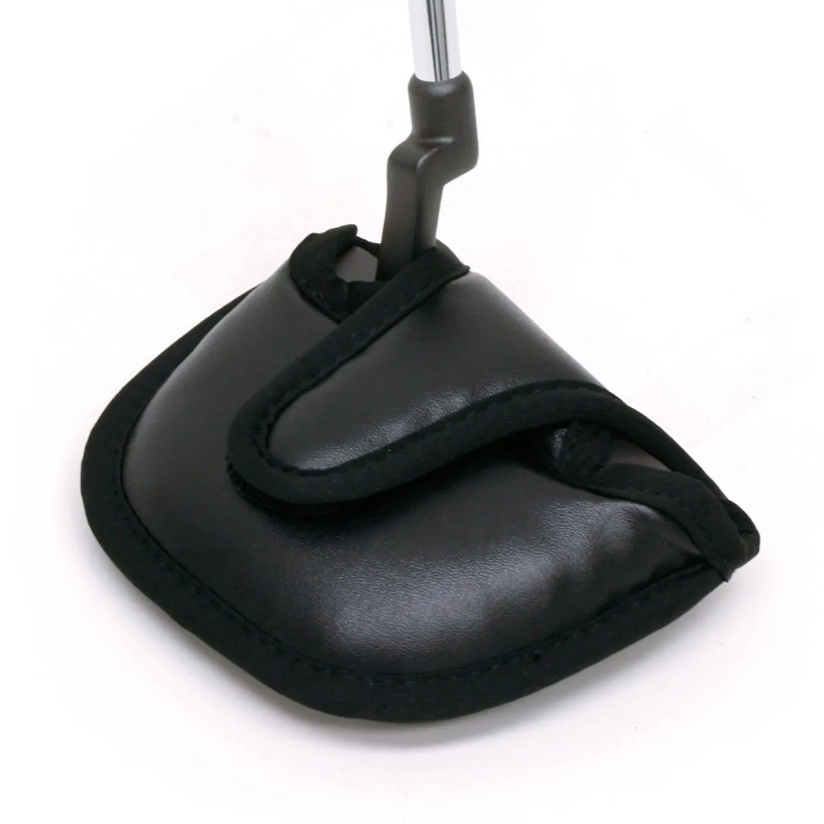 One Black Polyurethane-R<wbr/>ight/Left Hand Mallet Golf Putter Head Cover/Headcove<wbr/>r