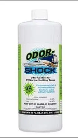 ODOR-SHOCK RV Black & Gray Holding Tank Treatment - Eliminates Odors Without Fragrances