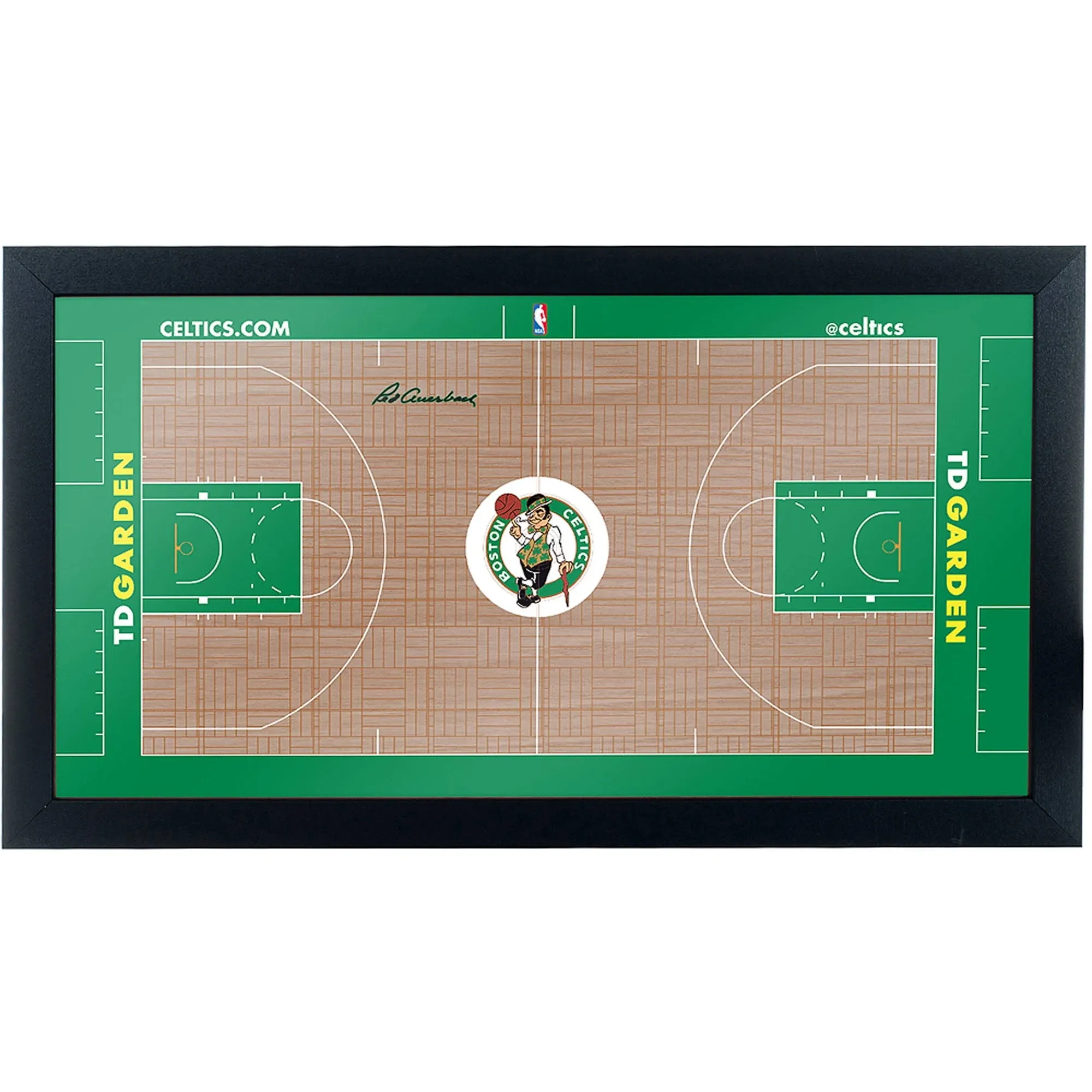 Boston Celtics Official NBA Court Framed Plaque