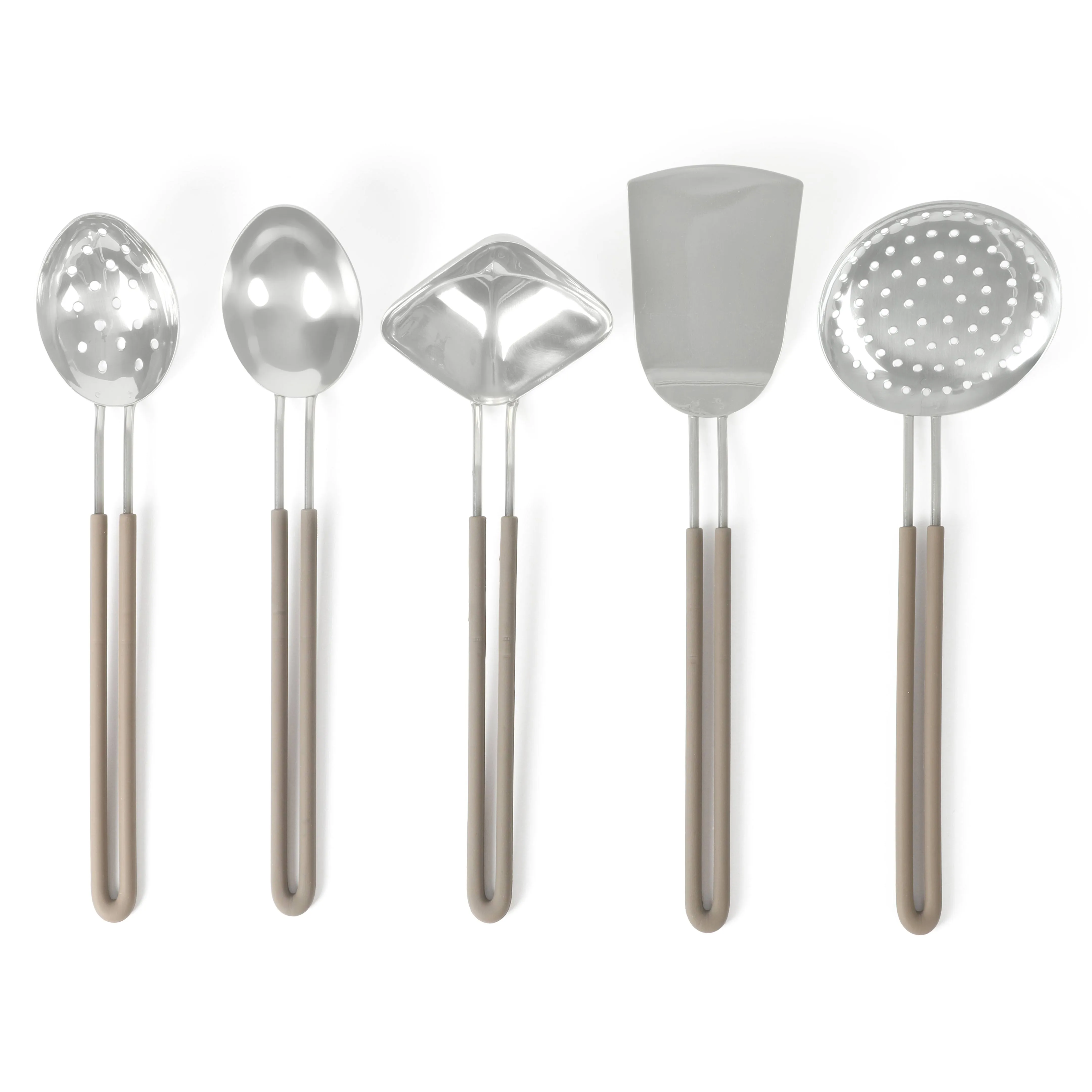 Martha Stewart Sprucedale Stainless Steel Kitchen Tools &amp; Gadget Set 5 Piece