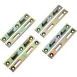 Rockler 6” x 5/8" Bed Rail Brackets (4-Pack) - Wrought Steel Bed Rail Fasteners – Easy to Assemble Bed Frame Hardware & Bed Hardware – Heavy Duty Fasteners & Bed Brackets for DIY Assembly