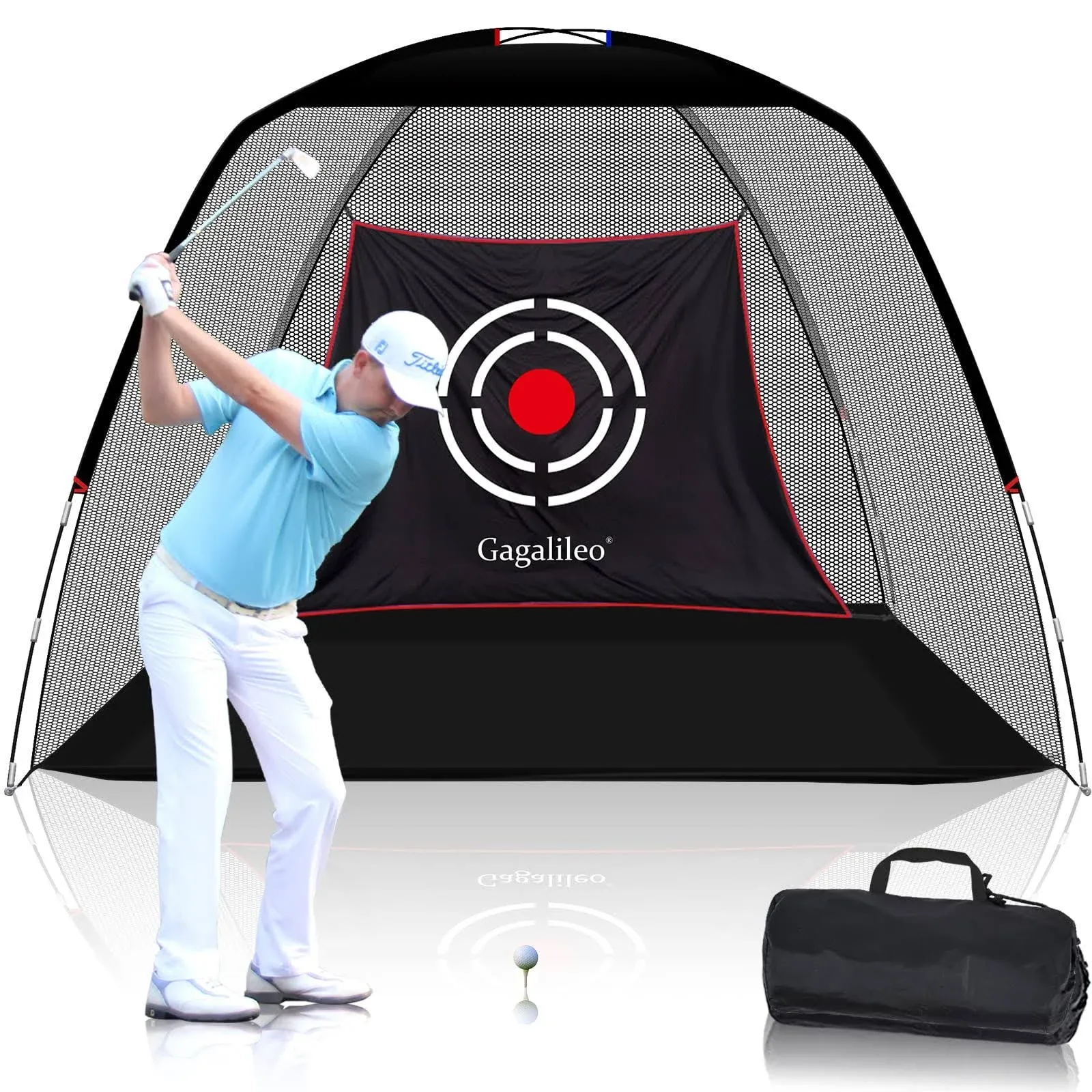 Golf Practice Hitting Net High Strength Tent Shaped for Backyard