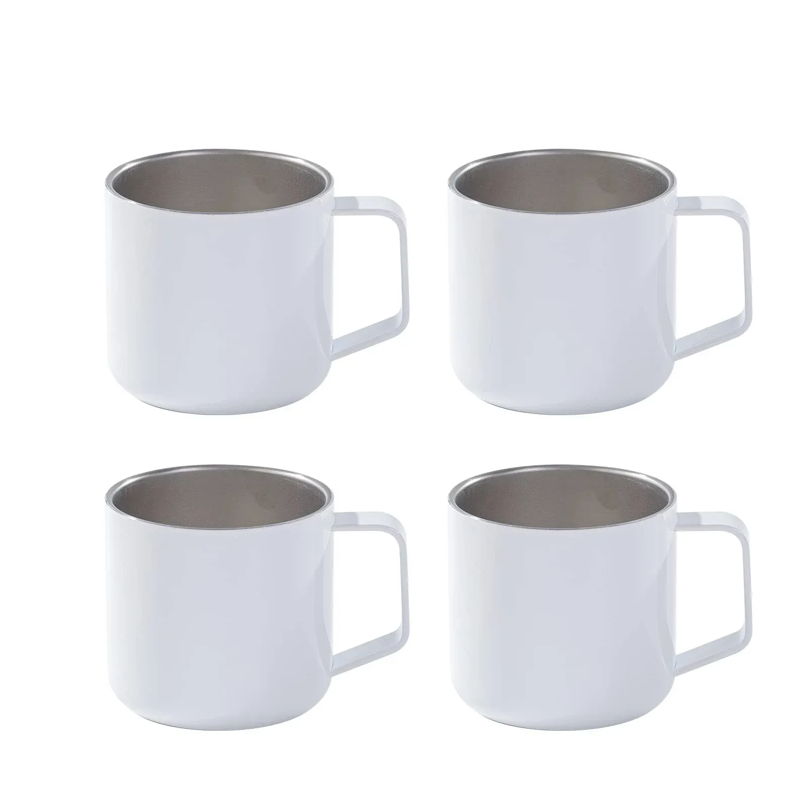 Sublimation Coffee Mugs White with Handle 12 oz 4 Pack