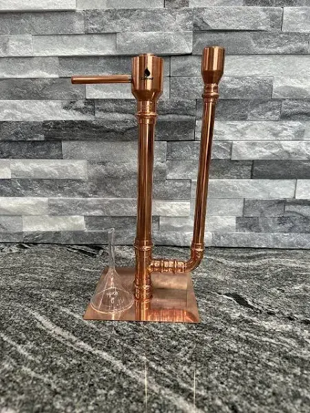 CoProof Copper Proofing Parrot for Distilling 100% Lead Free With Glass Funnel