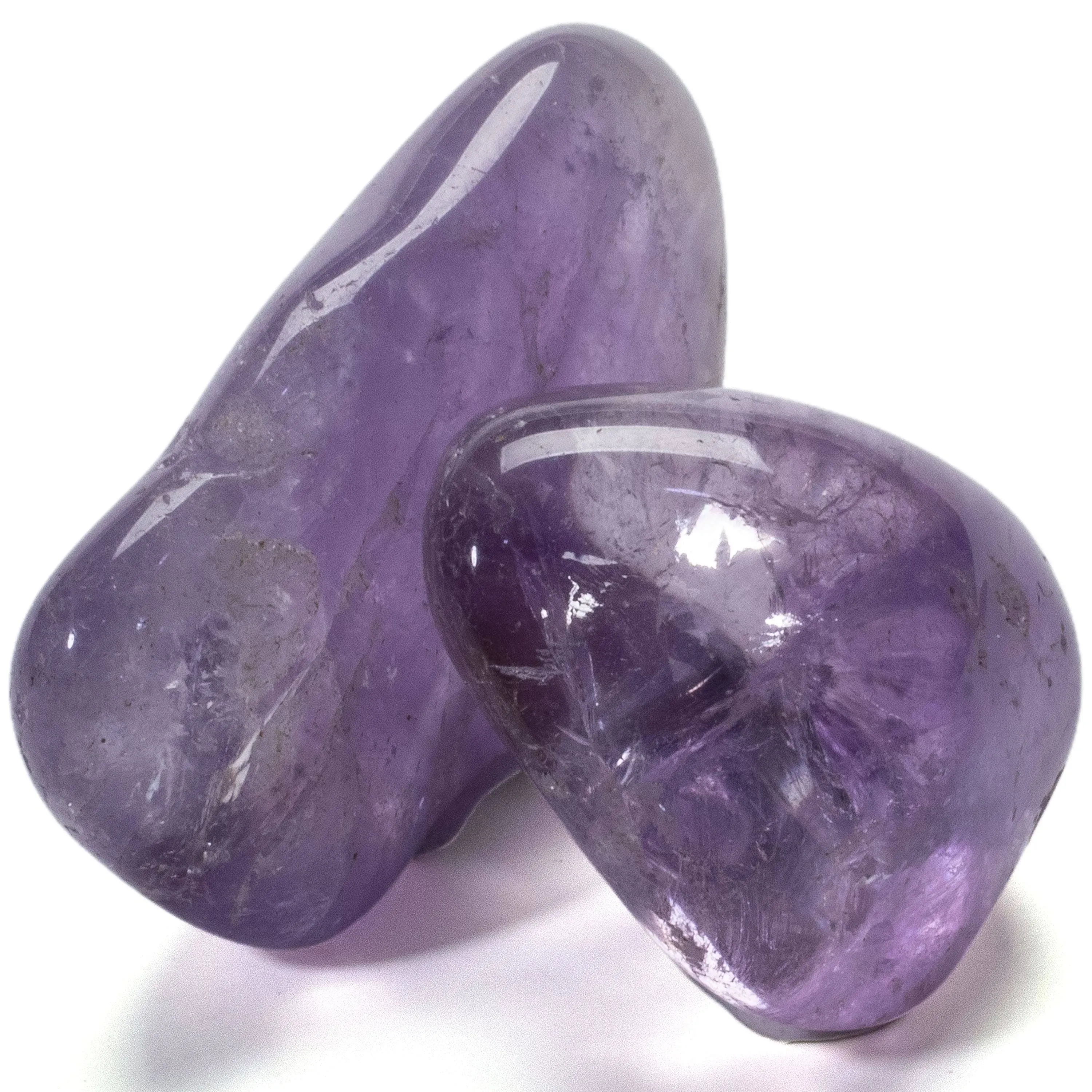 KALIFANO Tumbled Gem Amethyst Stones Bundle - AAA+ Jewelry Grade Reiki Crystal ...