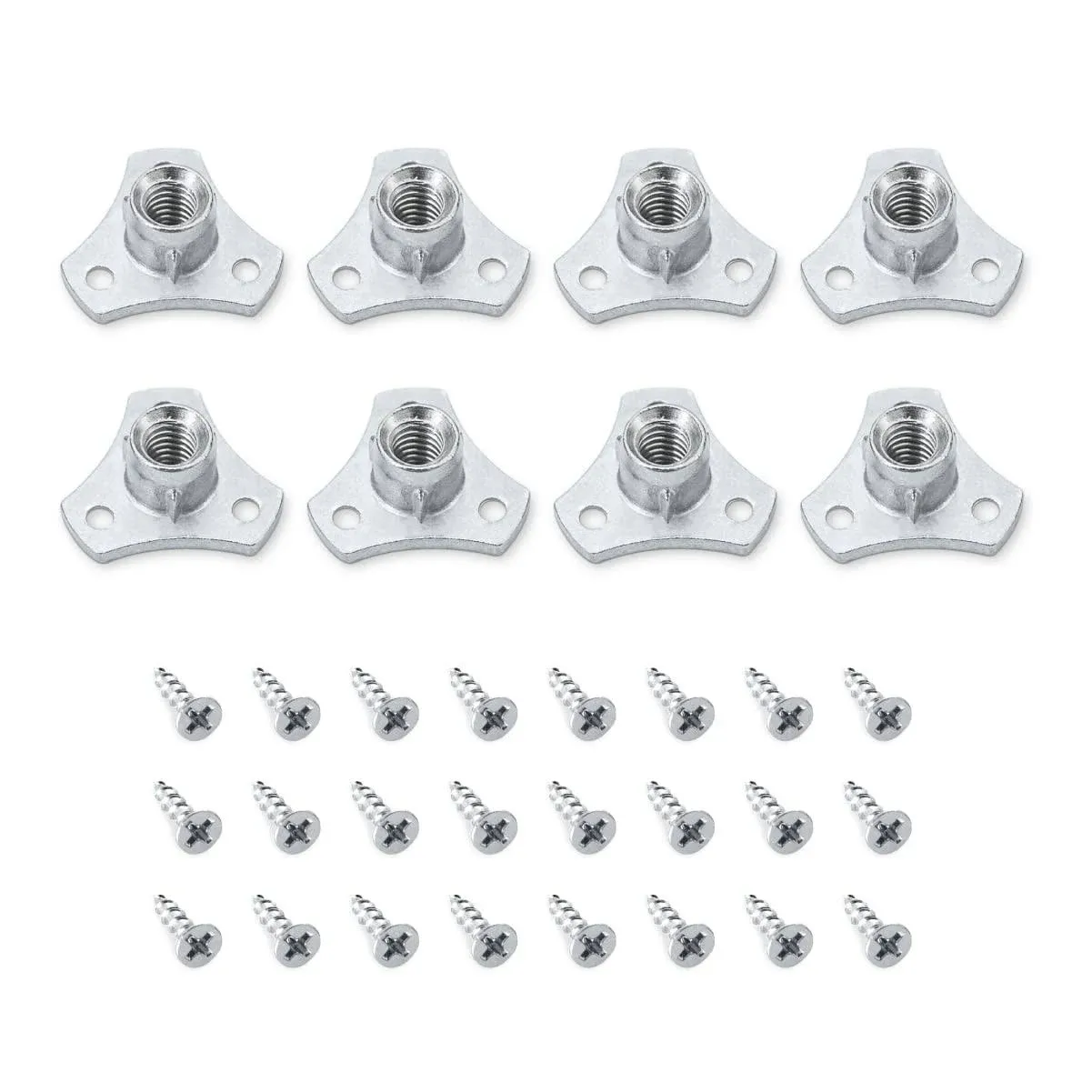 POWERTEC 5/16 inc 18 Zinc Plated Carbon Steel for Indoor/Outdoor Use-Screw (8PK)