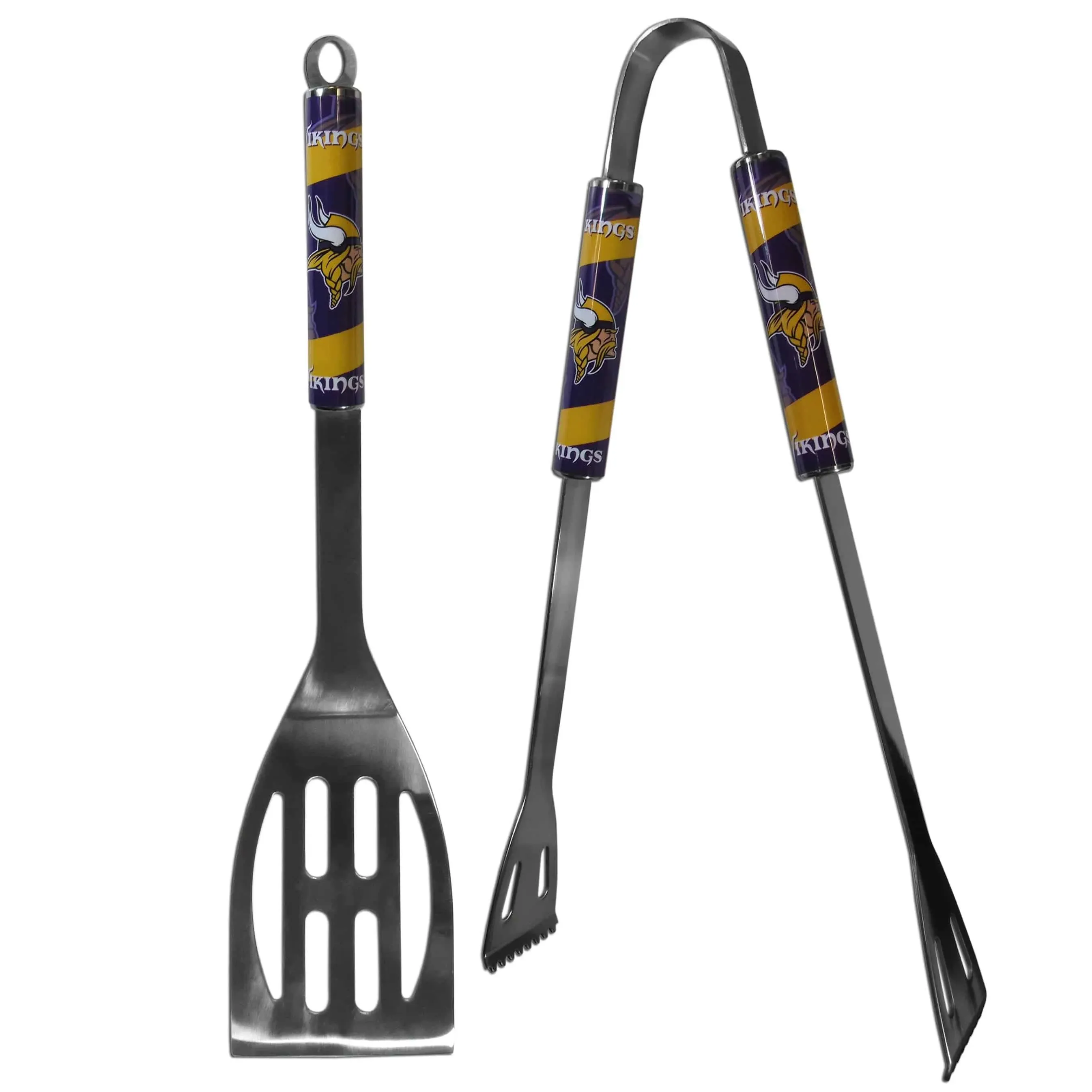 Minnesota Vikings 2 PC Steel BBQ Tool Set