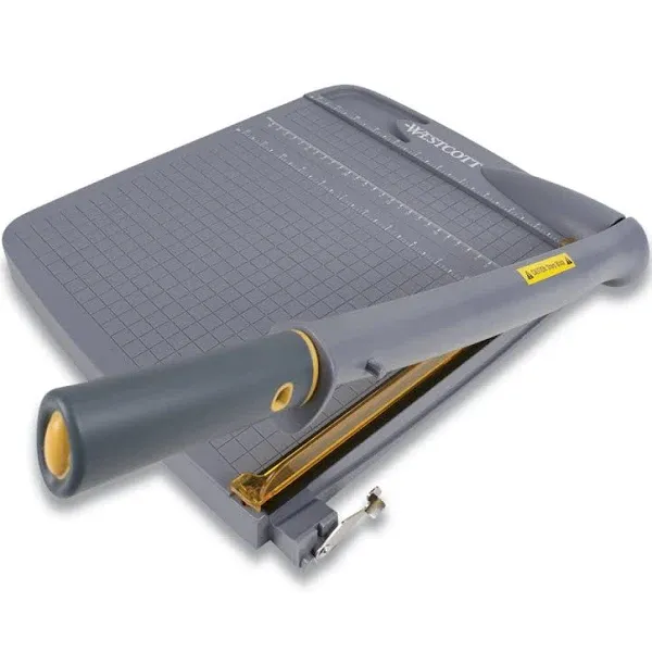 Easy-to-Organize 12 in. Titanium Bonded Guillotine Trimmer