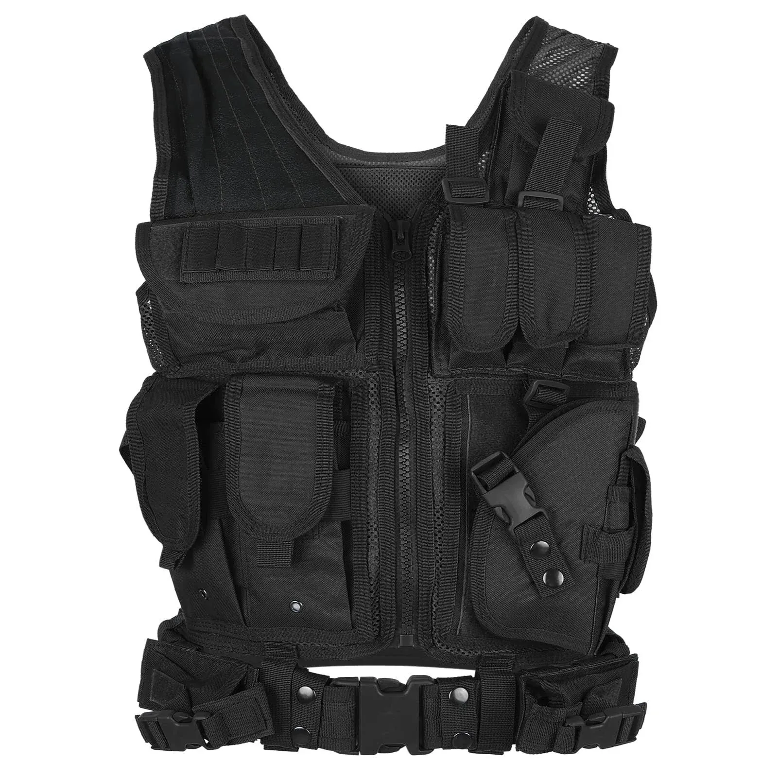 Lightweight Breathable Polyester Combat Vest for Adults - CS/Hunting/Tra<wbr/>ining